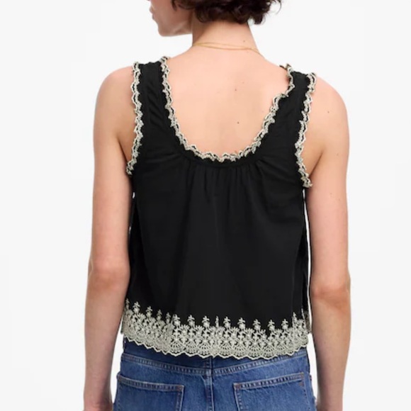 Madewell Embroidered Scalloped Tank - Picture 4 of 7